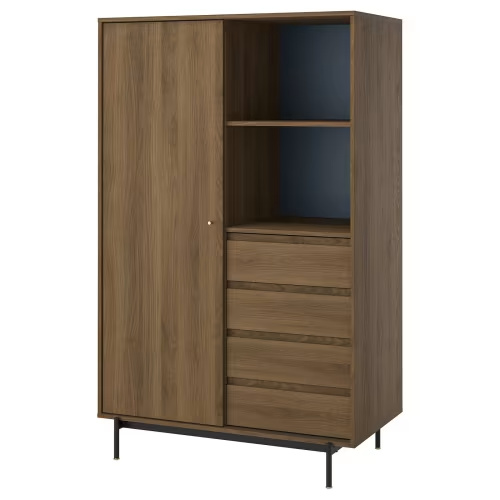 RÅDMANSÖ Wardrobe - brown walnut effect 46 5/8x25 3/8x74 5/8 "