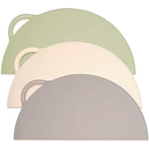 Amazon.com: Upward Baby Silicone Suction Mat - Set of 3 Non Slip Silicone Mat - Baby Led Weaning - Kids Placemat for Dining Table High Chair - Toddler Feeding Supplies for Eating - Baby Placemats for Restaurants : Baby