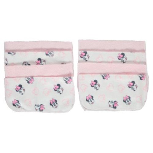 Disney Baby Big Girls 8-Pack Minnie Mouse Washcloths Set - Pink/Multi, one Size