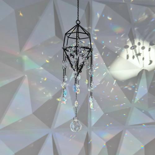 Witchy Window Suncatcher, Prism Birthday Gift for her Crystal, Home Decor, Spiritual Garden, 90's Aesthetic - Celestial Suncatchers