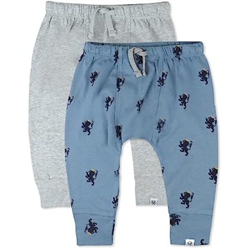 HonestBaby Multipack Honest Pants Joggers Pull on 100% Organic Cotton for Infant Baby and Toddler, Boys, Girls, Unisex