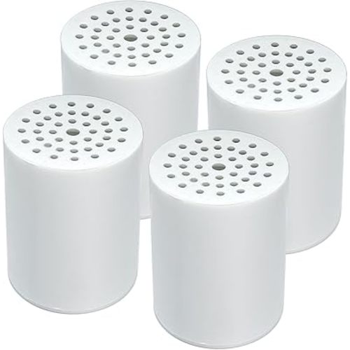 4 Pack 15 Stage Shower Filter Replacement Cartridge, Shower Filter For Hard Water, Universally Compatible With Any Similar Design, Shower Water Softener with High Output