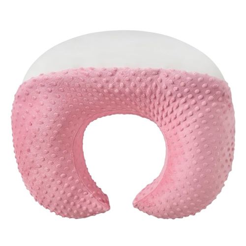 Nursing Pillow with Nursing Pillow Cover for Breastfeeding Moms, Extra Large Ultra-Soft Breastfeeding Pillows for Infant Newborn Baby Boy Girl (Candy Pink)