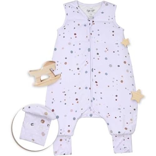 Sleeveless Soft Baby & Toddler Sleeping Sack, Breathable with Adjustable Feet Cuffs & Anti-Slip Grip