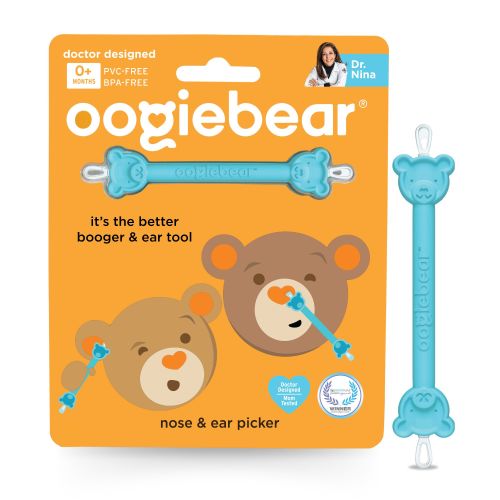 Oogiebear Newborn and Infant Nose and Ear Cleaning Tool - Dual Snot and Ear Wax Remover