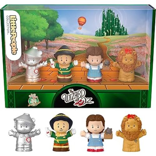 Little People Collector The Wizard of Oz Movie Special Edition Set for Adults & Fans, 4 Figures in Display Gift Package