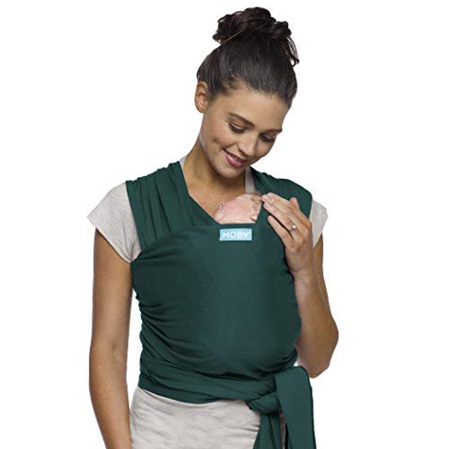 Moby Classic Baby Wrap (Pacific) - Baby Wearing Wrap For Parents On The Go - Baby Wrap Carrier For Newborns, Infants, and Toddlers-Baby Carrying Wrap For Babywearing, Breastfeeding, Keeping Baby Close