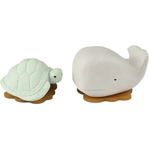 HEVEA Upcycled Whale & Turtle Giftset