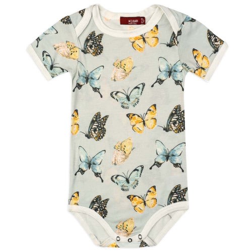 Butterfly Bamboo Short Sleeve One Piece