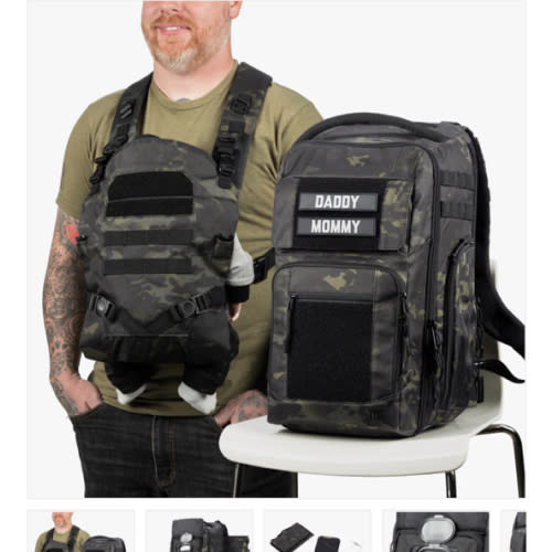 Everyday Diaper Backpack + Baby Carrier Bundle by Tactical Baby Gear