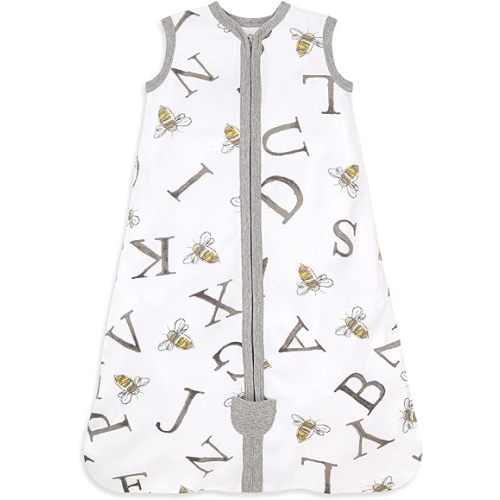 Burt's Bees Baby Beekeeper 100% Organic Cotton Wearable Blanket (Size Large, Print "A Bee C Cloud")