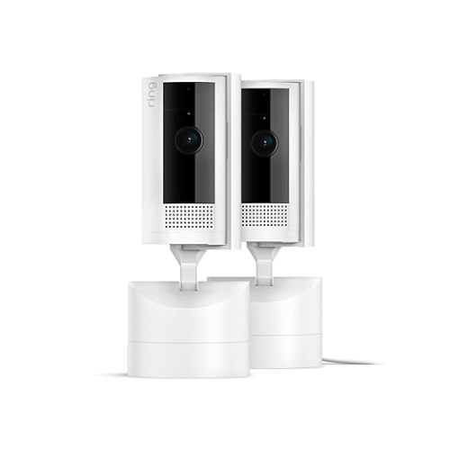 Ring Pan-Tilt Indoor Cam | See all around with 360° pan coverage, HD video, plus Two-Way Talk (2024 release) | 2-Pack, White
