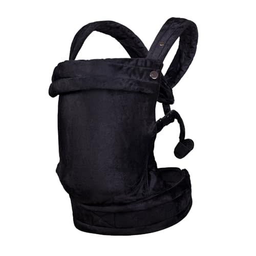 ·NEST BLANCHE· Baby Carrier for Newborn to Toddler, Cozy Baby Wrap Carrier 7-35 lbs, Ergonomic Backpack Design, Front and Back Facing Options, Black