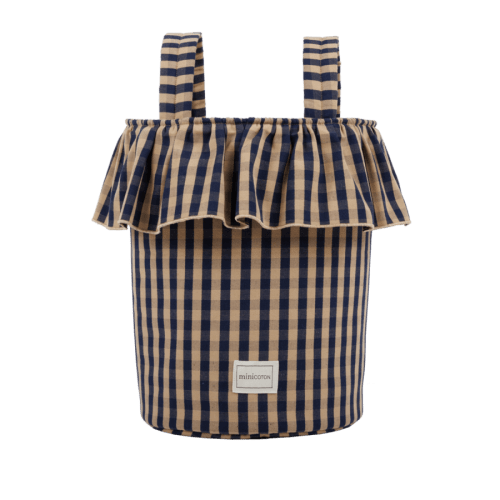 Basket Vichy - Navy + Caramel - PRE ORDER - Minicoton