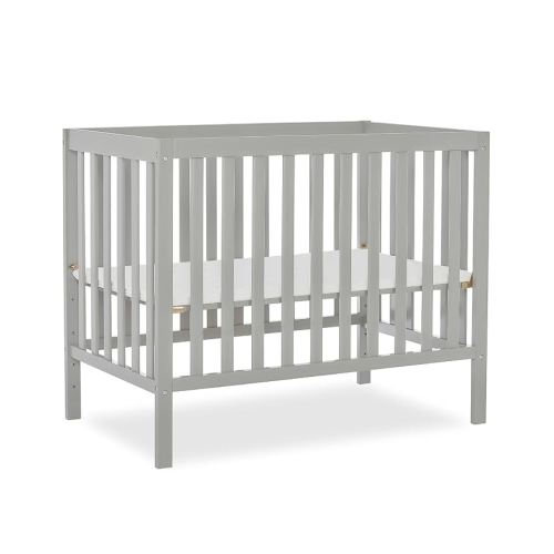 Dream On Me, Edgewood 4-in-1 Convertible Mini Crib, Cool Grey , 40x25x33 Inch (Pack of 1)