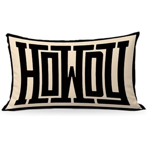 Howdy Pillow Cover 12x20, Western Southwestern Throw Pillows Cover for Cowgirl Cowboy Room Bedroom College Dorm Decor, Western Decor for Home