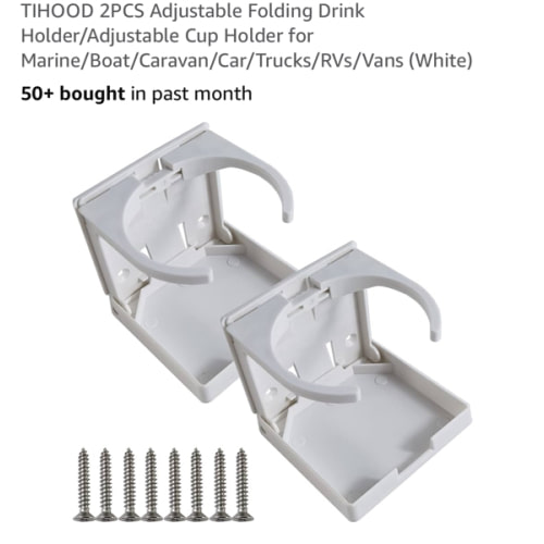 Amazon.com : camco camper rv drink holder white