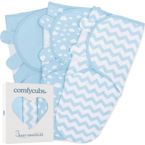 Easy Swaddle Blankets - Pack of 3, Small/Medium