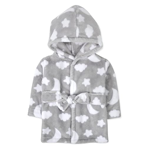 Baby and Infant Bath Robe with Hood and Baby Beach Cover Up for Boys and Girls 0-9 Months (Enchanted Evening)