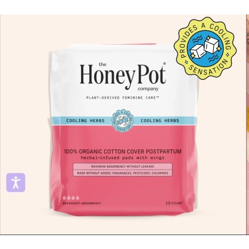 Organic Cotton Cover Post-Partum Pads