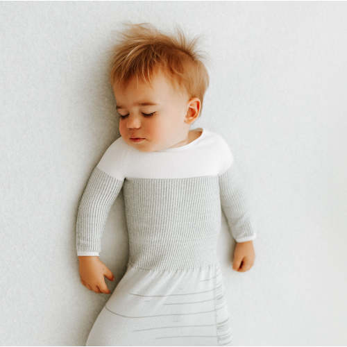 Grey Arms Out™ Long Sleeve Sleep Sack - Arms Out Long Sleeve Small (12lbs - 18lbs)