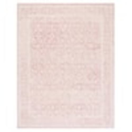 SAFAVIEH Metro Dark Pink/Ivory 8 ft. x 10 ft. Classic Floral Border Area Rug MET903U-8
