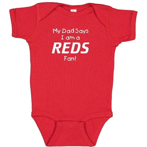 Cute My Dad Says I am a Baseball Fan Baby Bodysuit
