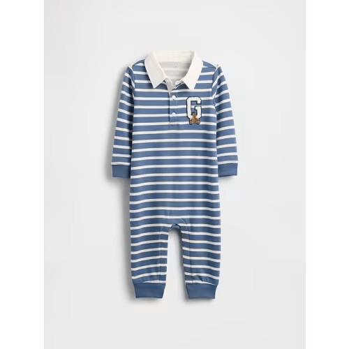 Baby VintageSoft Varsity Bear Logo One-Piece | Gap