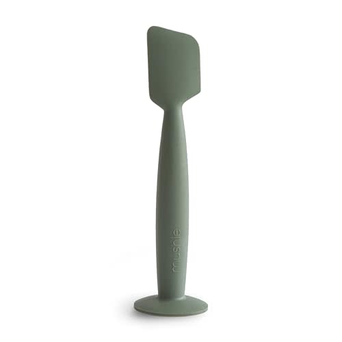 mushie Diaper Cream Applicator Soft Silicone with Suction Base (Dried Thyme)
