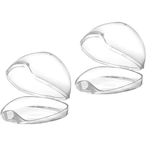 Accmor Pacifier Case, Pacifier Holder Case, Pacifier Container for Travel, BPA Free, Transparent, 2 Pack