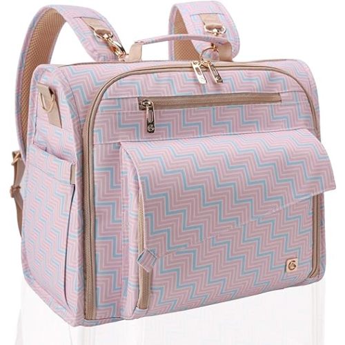 ALLCAMP Diaper Bag Large, Support Baby Stroller, Converted Into a Tote Bag