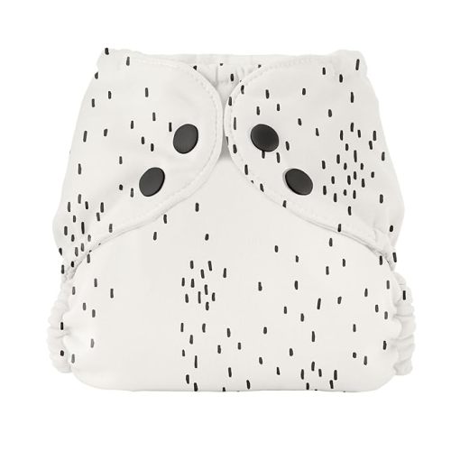 Esembly Cloth Diaper Outer, Waterproof Cloth Diaper Cover, Swim Diaper, Leak-Proof and Breathable Layer Over Prefolds, Flats or Fitteds, Reusable Diaper with Snap Closure, Size 1 (7-17lbs), Apostrophe - Size 1 (1 Count)