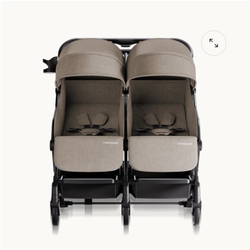 Mompush Lithe Lightweight Double Stroller For Infant and Toddler | Mompush