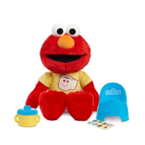 Potty Time Elmo 12" Plush Stuffed Animal, Sounds and Phrases, Potty Training Tool