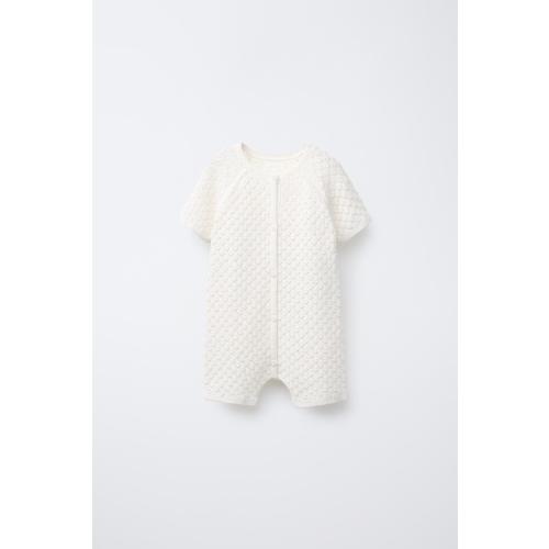 SILK COTTON KNIT JUMPSUIT - Ecru | ZARA United States