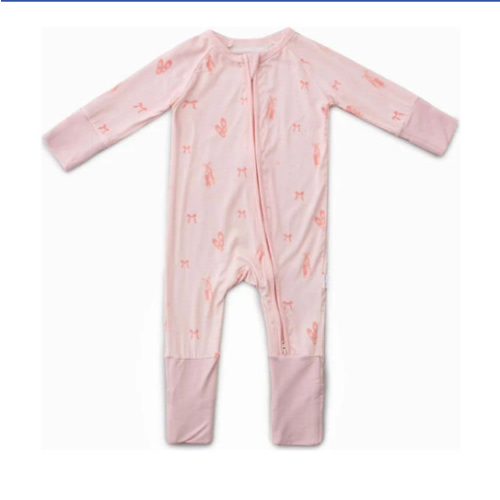 Convertible Romper, Ballerina - Bamboo Little Rompers | Maisonette
