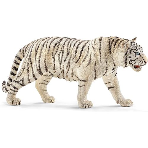 Schleich Wild Life Realistic White Tiger Figurine - Authentic and Highly Detailed Wild Animal Toy, Durable for Education and Fun Play for Kids, Perfect for Boys and Girls, Ages 3+