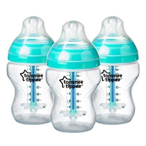 Tommee Tippee Advanced Anti-colic 3pk Baby Bottle, Color: Turquoise