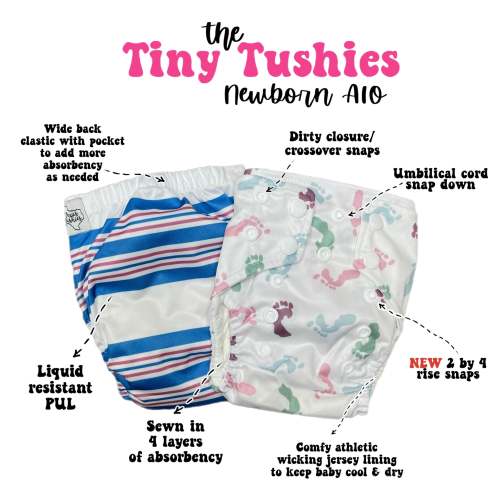 Tiny Tushies Newborn AIO Cloth Diaper