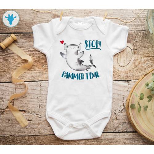 Hammer Time Bodysuit, Baby Boy Clothes, Baby Boy Gift, Shark Baby Clothes, Newborn Baby, Baby Shower Gift, Baby Girl Clothes