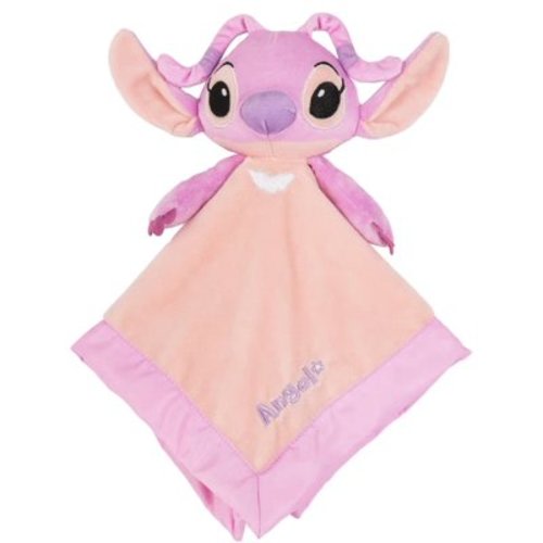 KIDS PREFERRED Disney Lilo and Stitch 12 Inch Angel Plush Newborn Toddler Blanket Lovey, Snuggle Toy Stuffed Animal Baby Blankets