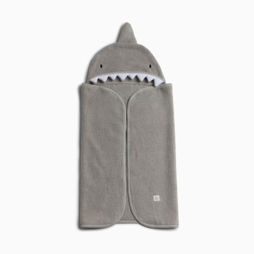 Tiny Kind Cozy Critter Organic Towel - Shark, 0-12M
