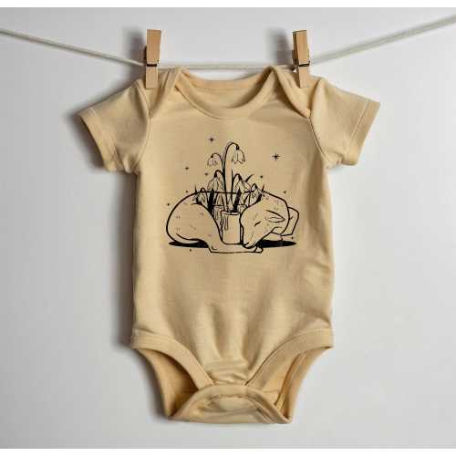 Baby Lamb Bodysuit, One Piece, Newborn Shower gift for mom, for dad, Navajo, Boho, Bohemian, Graphic, Tulips, cute animal, floral, flowers