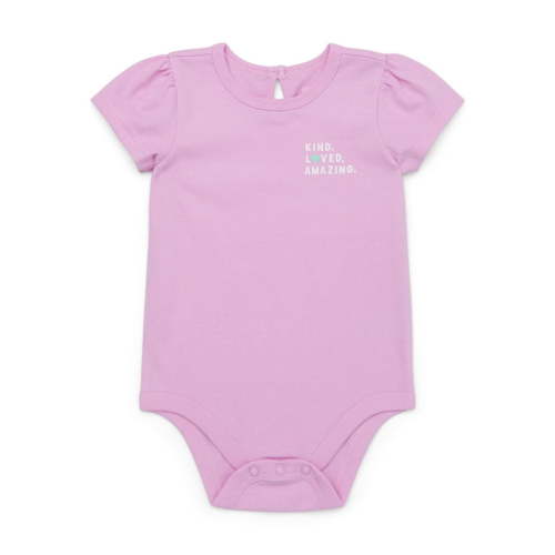 Garanimals Baby Girl Puff Cap Sleeve Graphic Bodysuit, Sizes 0-24 Months