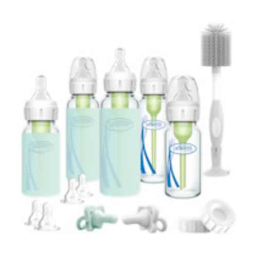Dr. Brown's Options+ Narrow Glass Baby Bottle Starter Gift Set - White