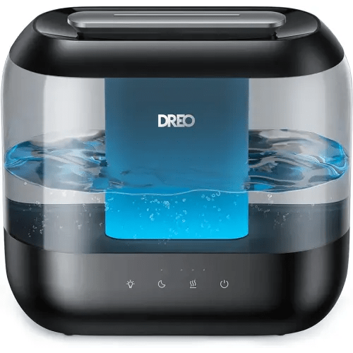 Dreo Humidifiers for Bedroom, Top Fill 4L Supersized Cool Mist Humidifier with Oil Diffuser and Nightlight, 32H Runtime, Quiet Ultrasonic Humidifiers for Home, Large Room, Baby Nursery and Plants