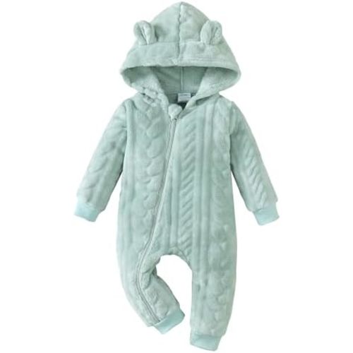 3-6 months Baby Girl Clothes Fall Winter Outfit Infant Girl Romper Ruffle Long Sleeve Jumpsuit Baby Snowsuit