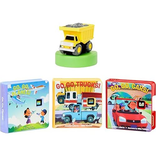 Little Tikes Story Dream Machine Go, Go, Vehicles Story Collection, Storytime, Books, Trucks, Random House, Audio Play Character, Gift and Toy for Toddlers and Kids Girls Boys Ages 3+ Years
