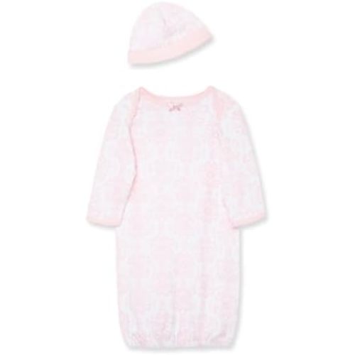 Little Me Baby Girls' 2-Piece Nightgown and Cap Set