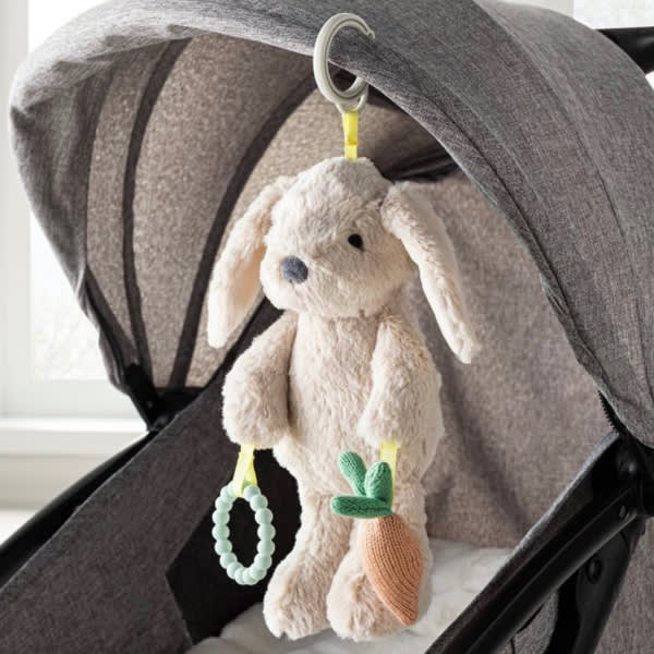 Cloud Island: Plush Bunny with Rattle